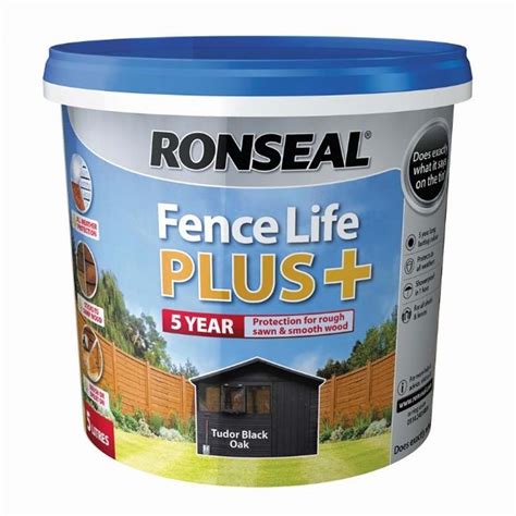 ronseal fence paint tudor black oak|ronseal fence protection.